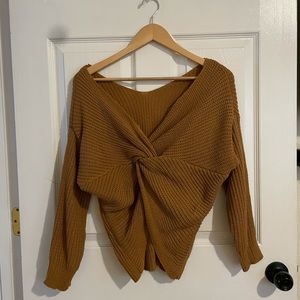 Knot Knit Sweater! Super cute could be worn front and back.
